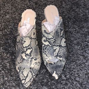 Snakeskin heels